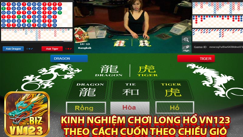 Kinh nghiệm chơi long hổ vn123 theo cách cuốn theo chiều gió 